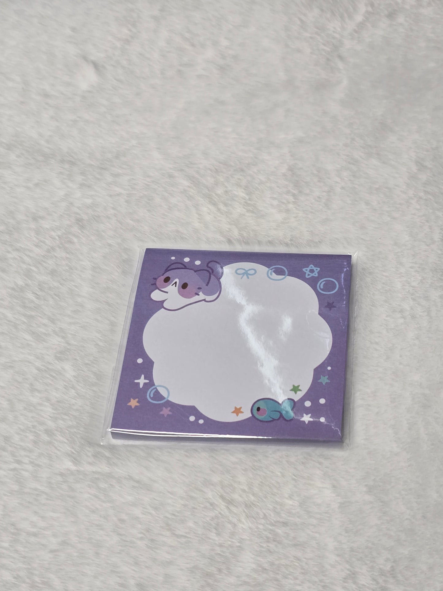 Cat and Fish Sticky Notes