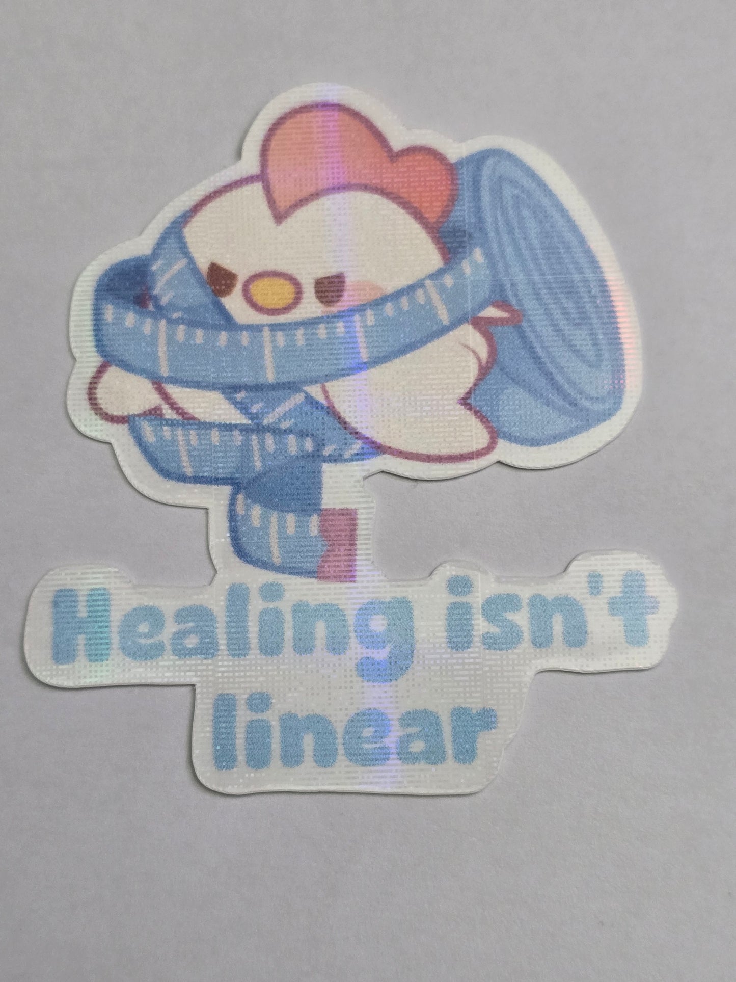 2.5 inch Healing Isn't Linear Sticker