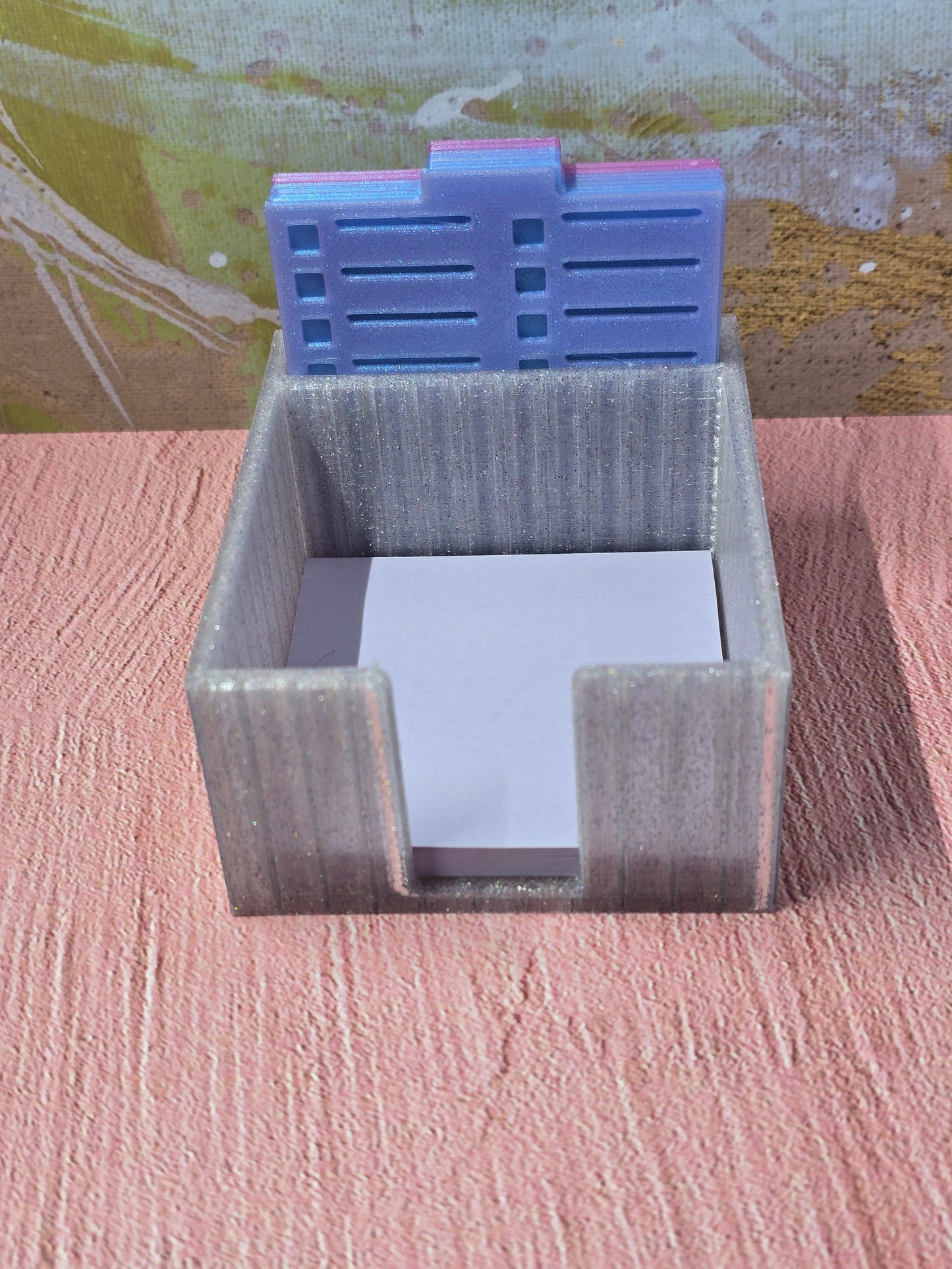 Sticky Note Holder with Stencils