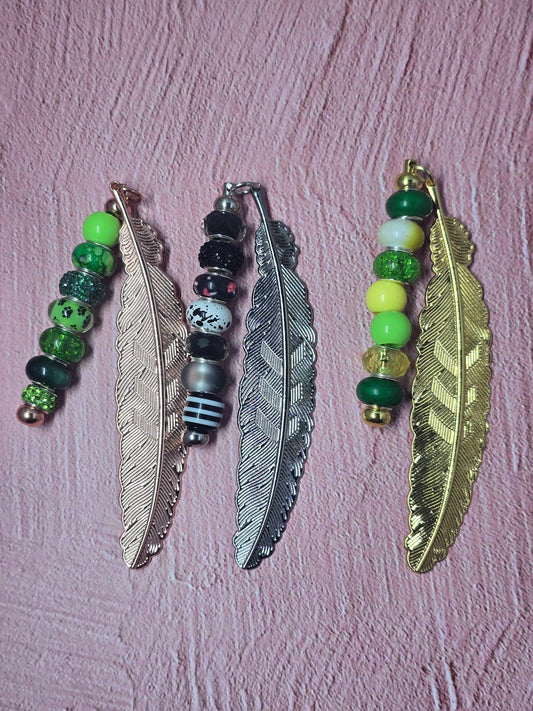 Metal Feather Bookmarks