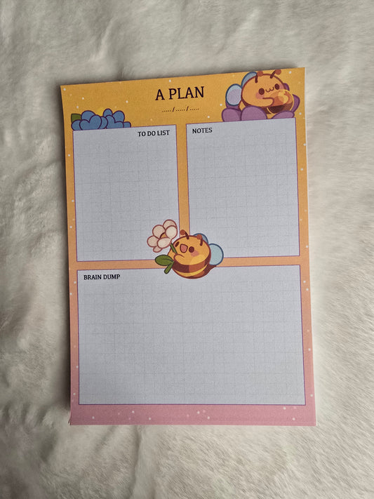 Bee Plan Notepad