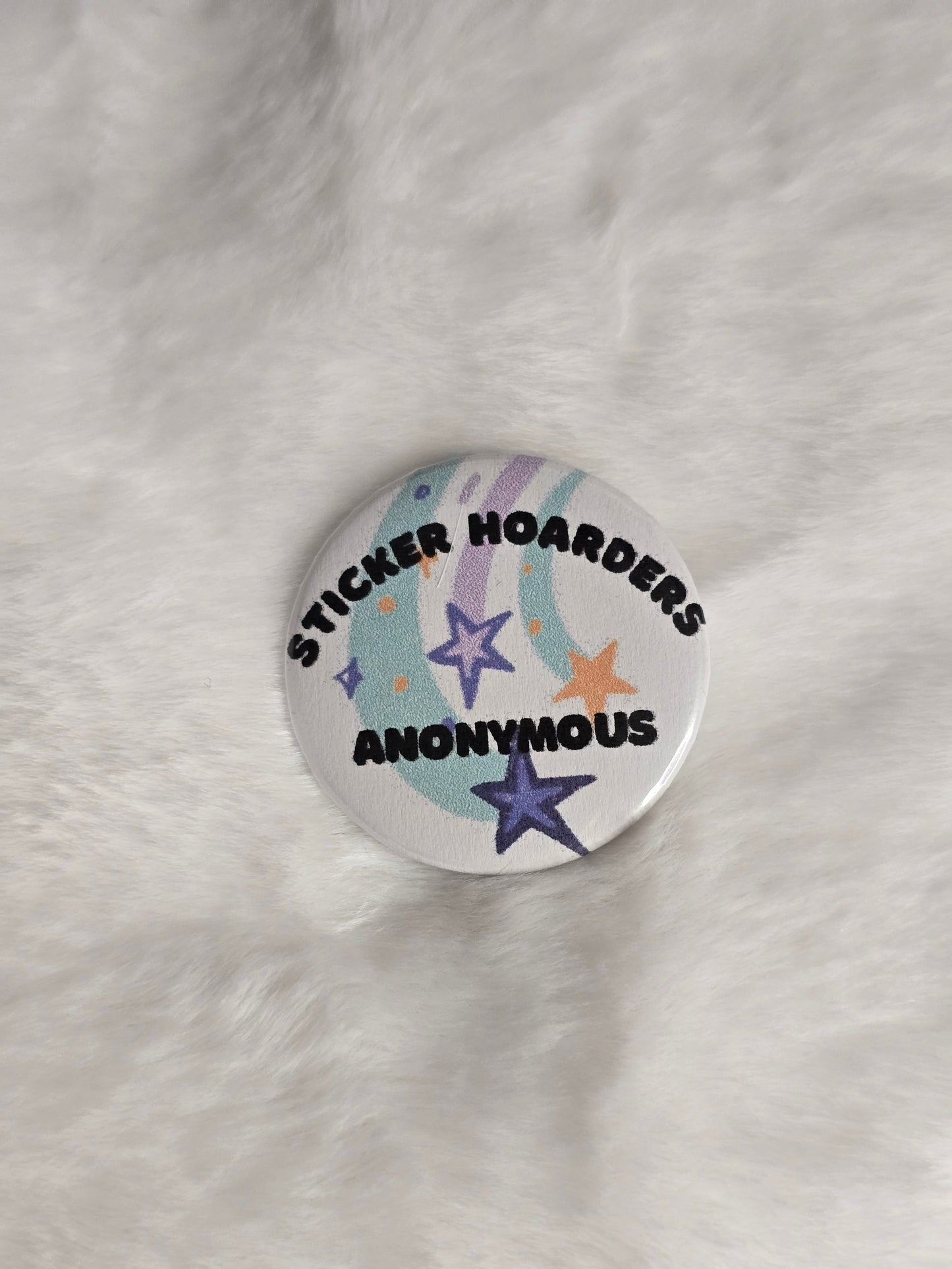 Sticker hoarder 1.25 inch buttons