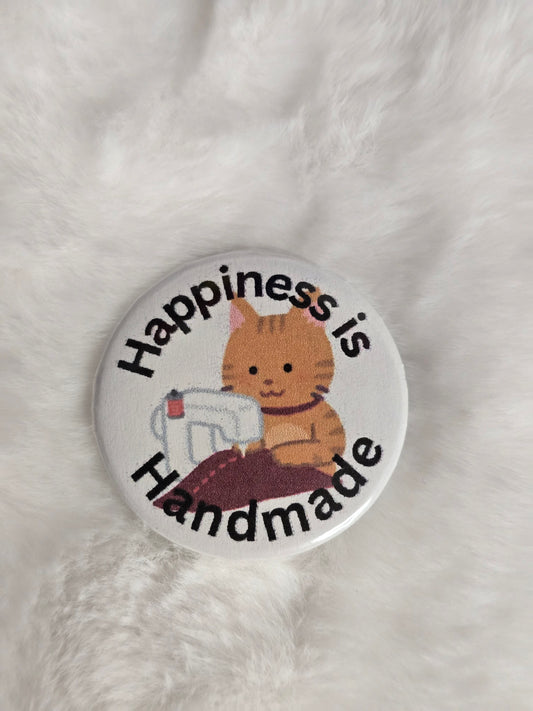 Happiness is Handmade 1.25 inch buttons
