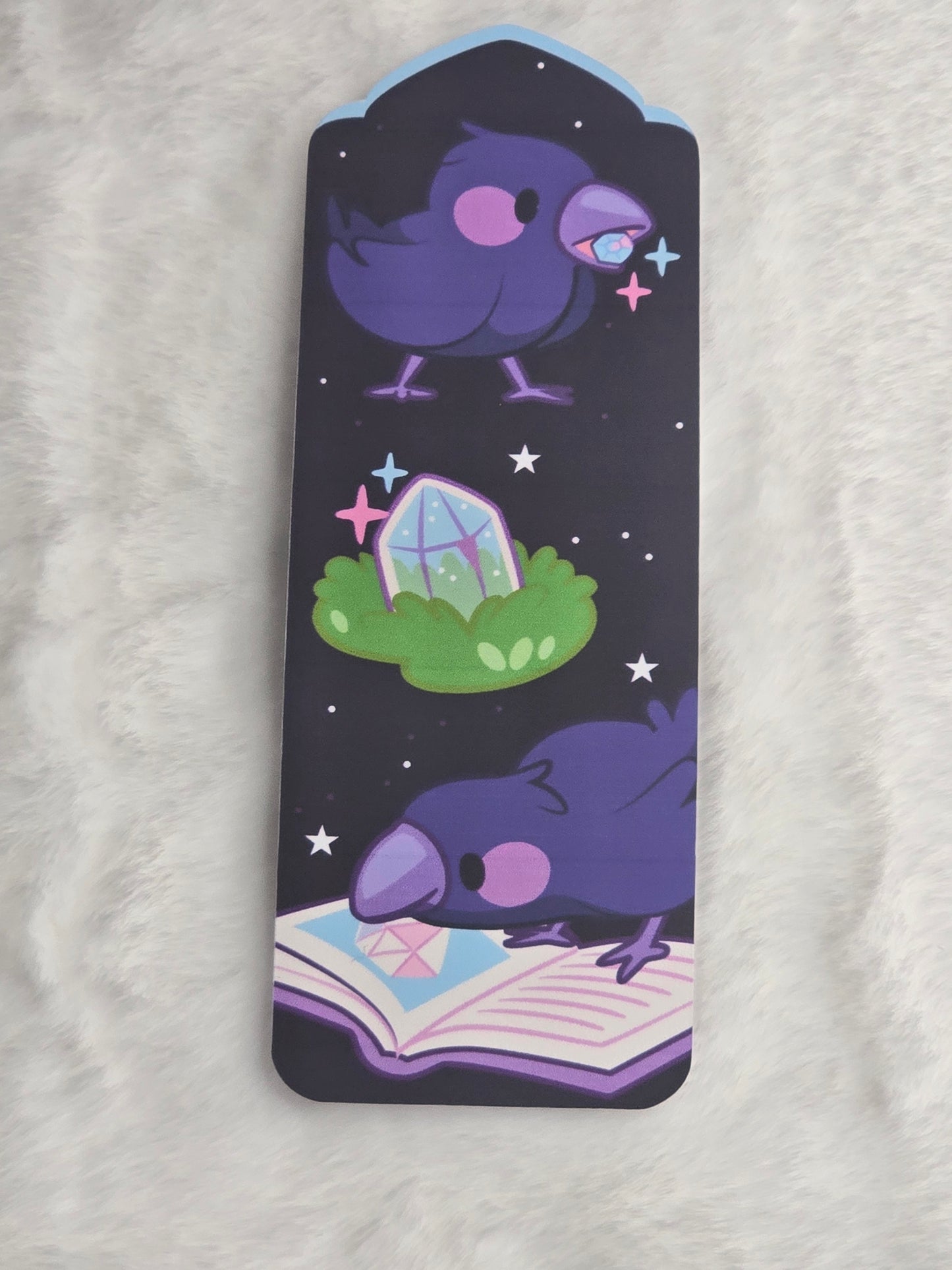 Reading Crow Bookmark