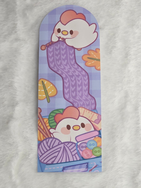 Knitting Chicken Bookmark