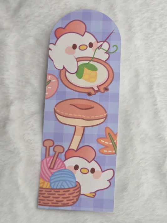 Embroidery Chicken Bookmark
