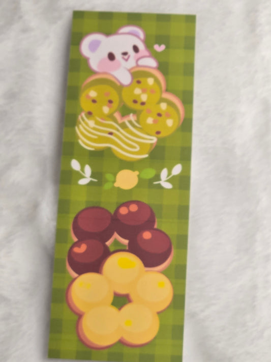 Green Donuts Bookmark
