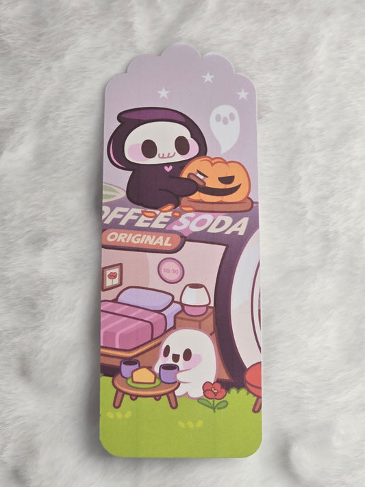 Reaper and Pumpkin Bookmark