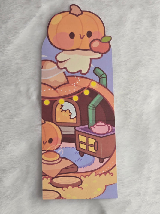 Pumpkin with Apple Bookmark