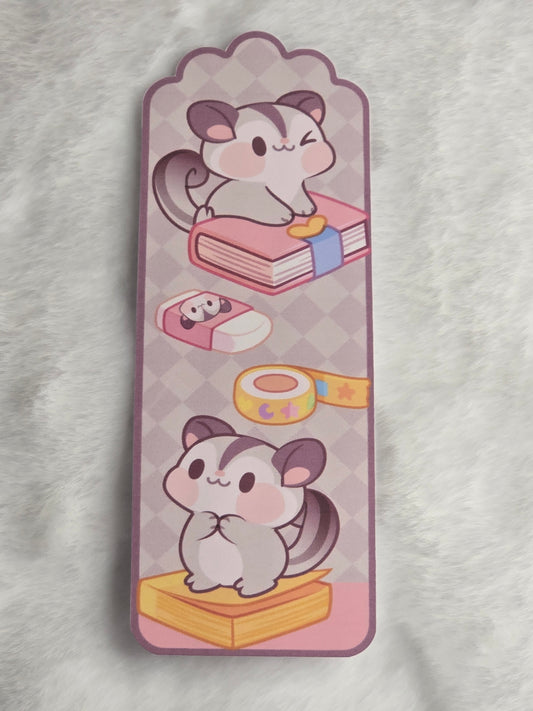 Sugar Glider with Book Bookmark