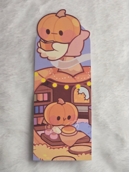 Reading Pumpkin Bookmark