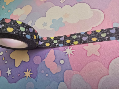 Glitter Hearts Washi Tape