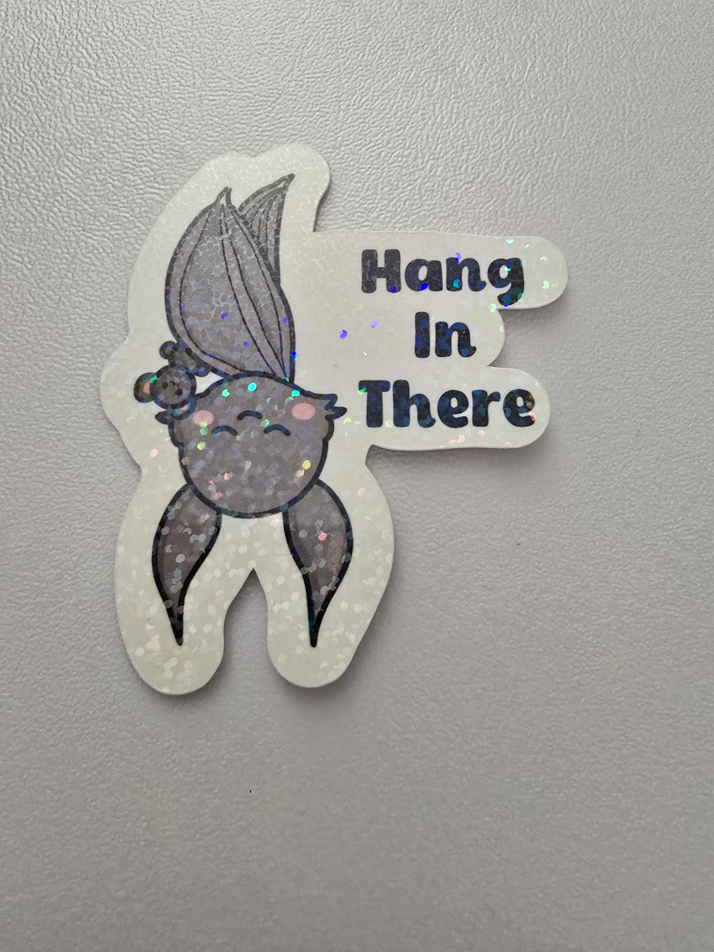 3 inch "Hang in There" Bat Sticker