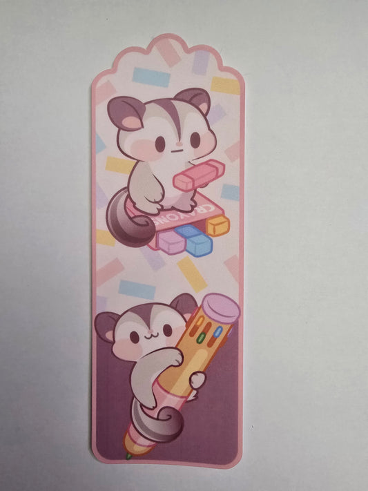 Sugar Glider School Supplies Bookmark