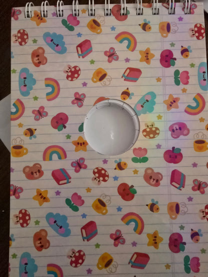 School Notes Clock Notebook