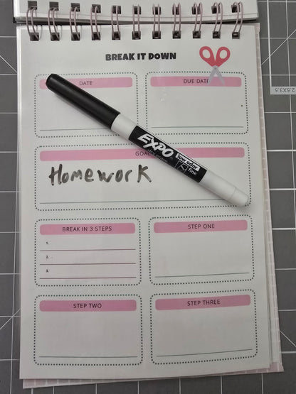 Dry Erase Magnetic Notebook