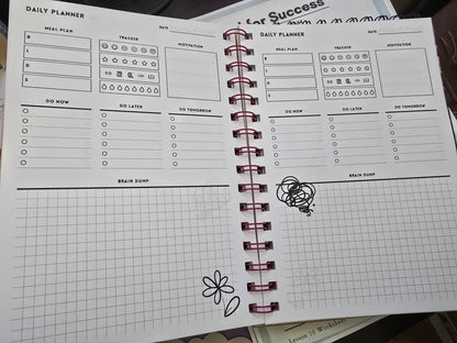 Wood Mandala Paint Brush Notebook