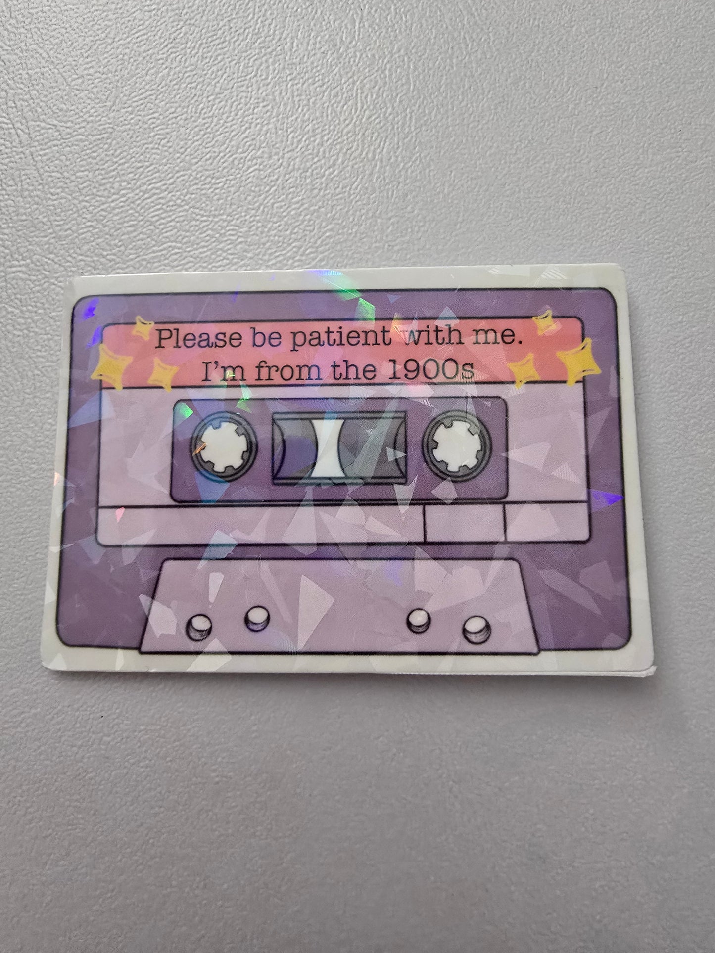 3 inch "Please be Patient..." 1900s Sticker