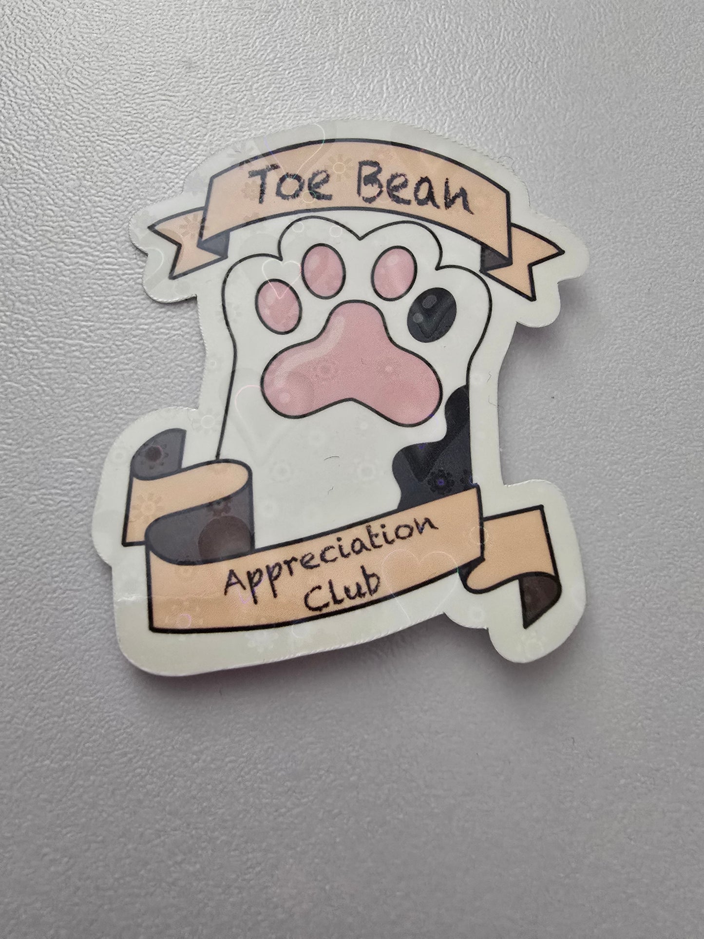 3 inch Toe Bean Appreciation Club Sticker