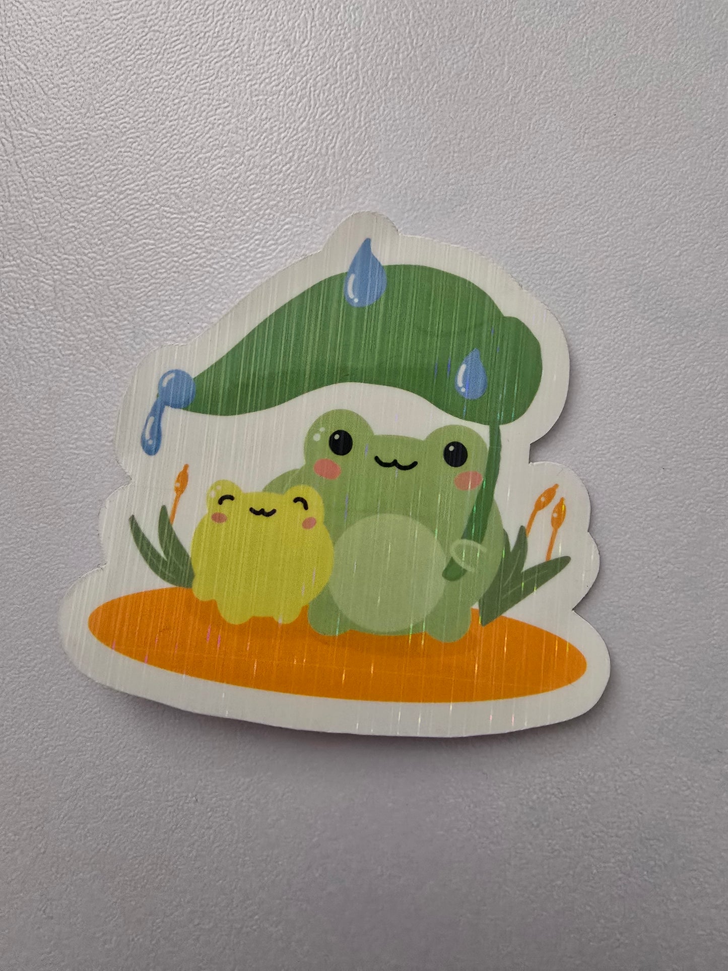 3 inch Frogs in the Rain Sticker