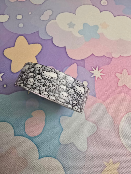 Black & White Doodle Washi Tape