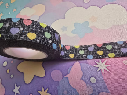 Glitter Hearts Washi Tape