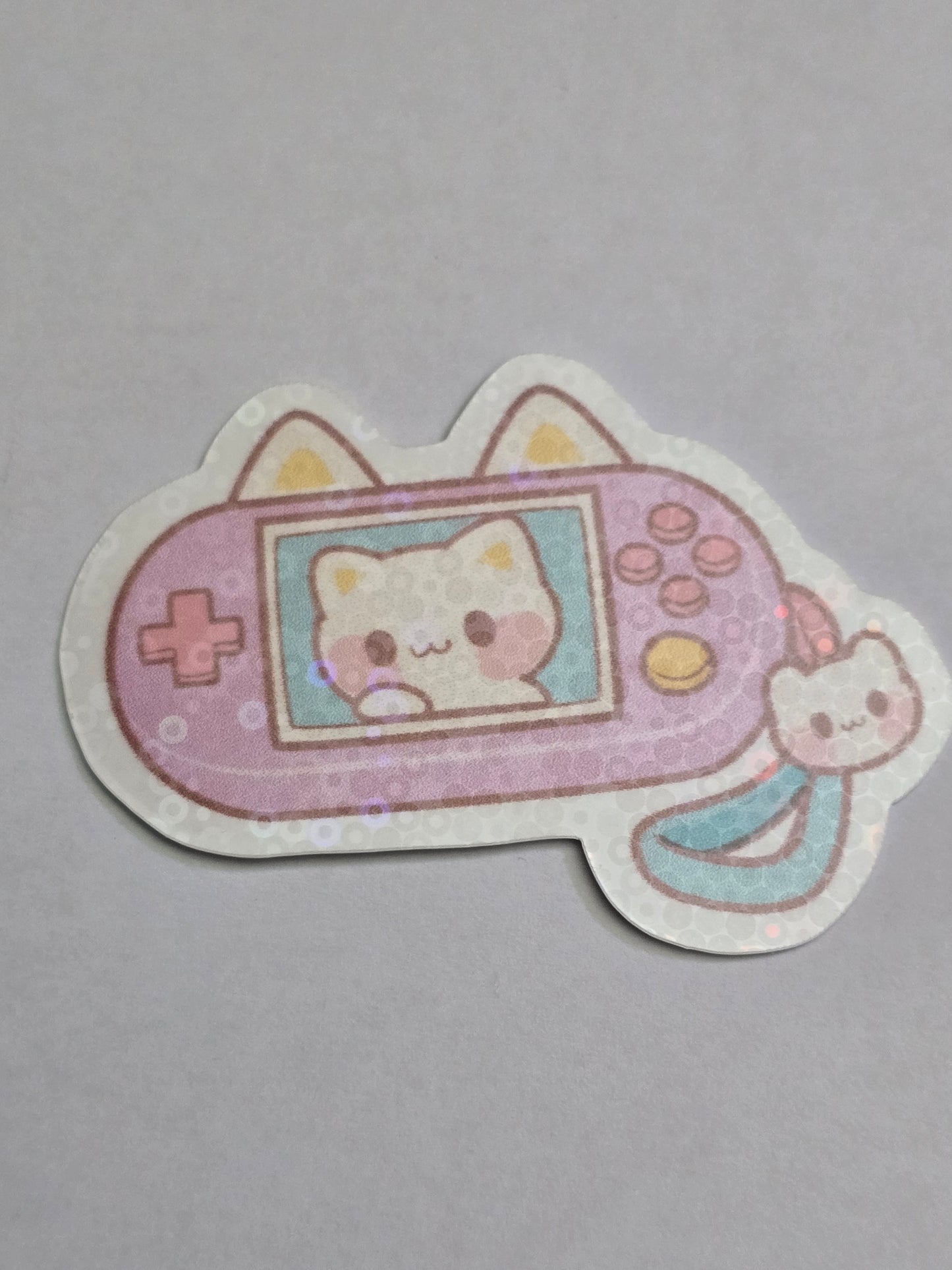 2.5 inch Kitty Game Console Sticker